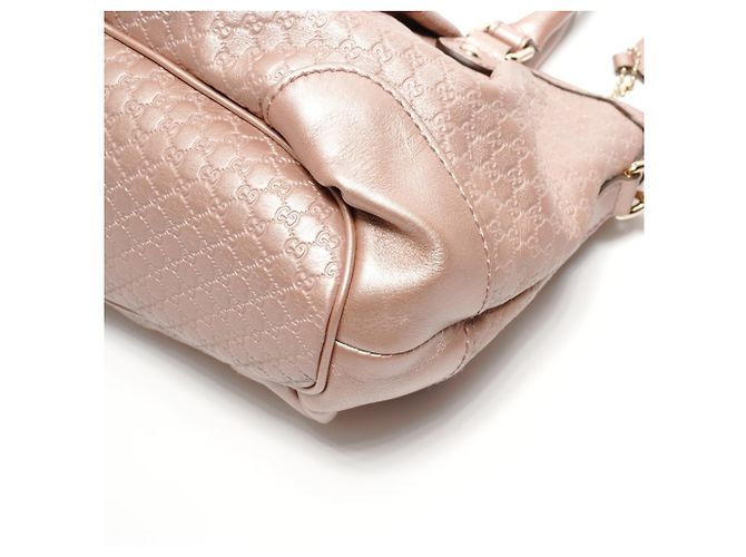 Borsa a Spalla Sukey in Pelle Micro GG Shima di Gucci Rosa - vista 6