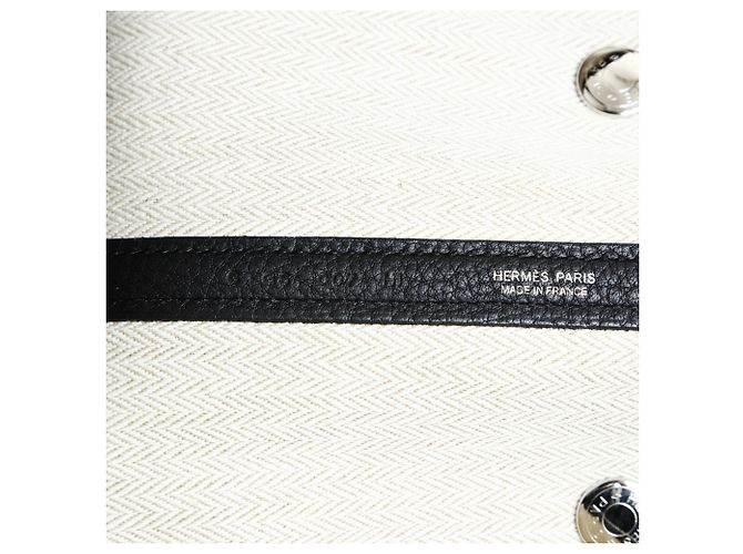 Borsa Tote Garden Party PM di Hermès Nero - vista 10