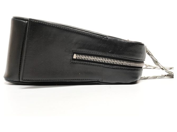 Borsa a Spalla in Pelle di Agnello Chanel Nero - vista 4