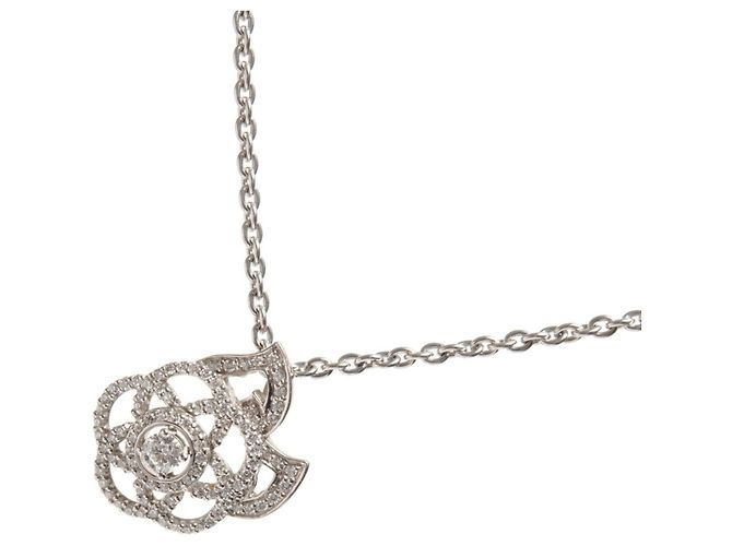 Collana Camelia in Diamanti di Chanel Argento - vista 3