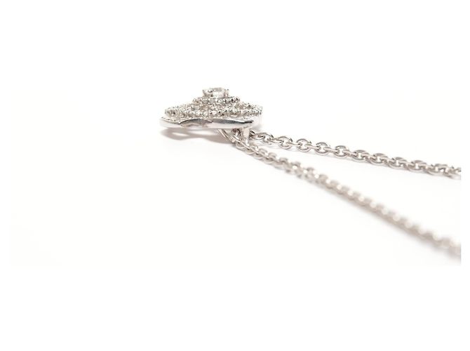 Collana Camelia in Diamanti di Chanel Argento - vista 5