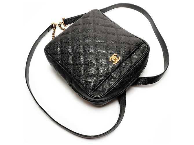 Chanel Caviar Turnlock Rucksack Schwarz - Ansicht 7