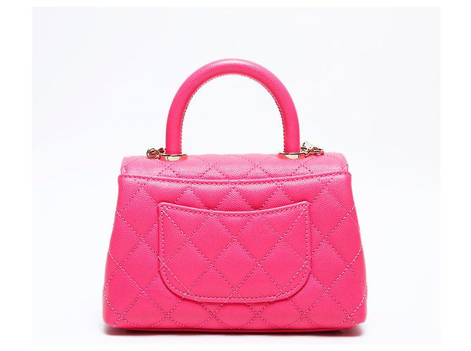 Coco Handle Borsa a Spalla Chanel Matelassé Rosa - vista 2