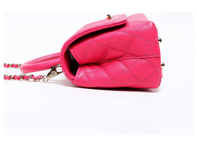 Coco Handle Borsa a Spalla Chanel Matelassé Rosa - vista 3