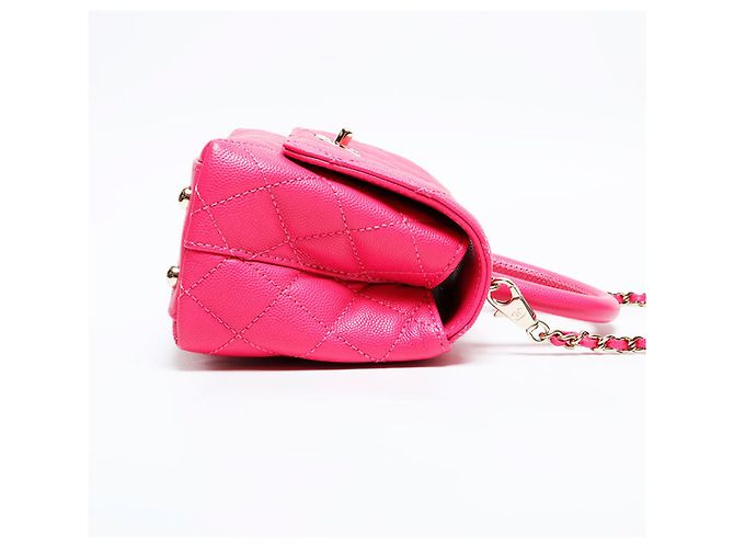 Coco Handle Borsa a Spalla Chanel Matelassé Rosa - vista 4