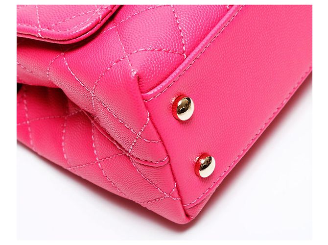 Coco Handle Borsa a Spalla Chanel Matelassé Rosa - vista 5
