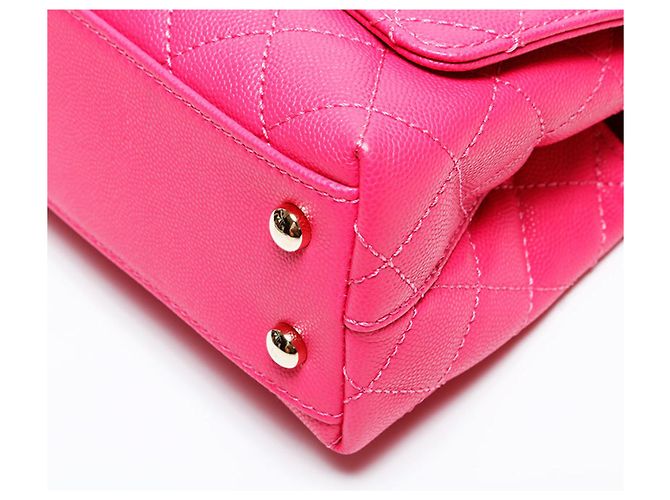 Coco Handle Borsa a Spalla Chanel Matelassé Rosa - vista 6