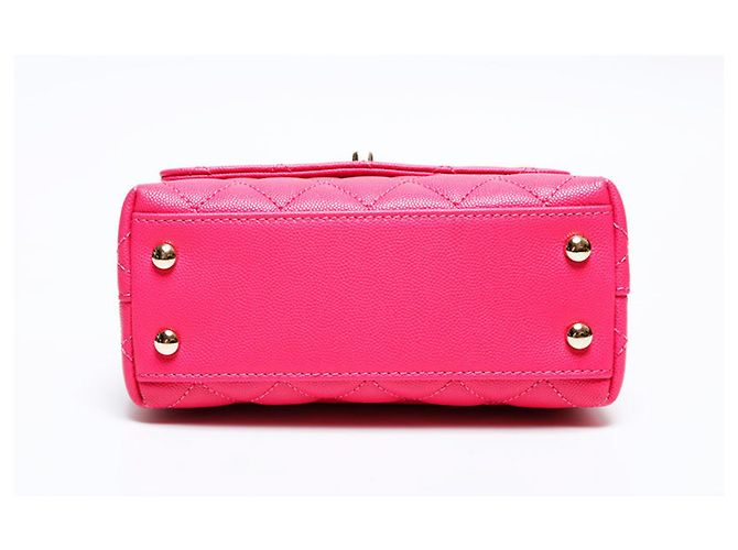 Coco Handle Borsa a Spalla Chanel Matelassé Rosa - vista 7