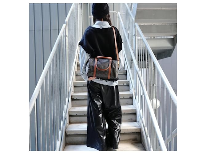 Céline Borsa Boston Celine Macadam Marrone - vista 14