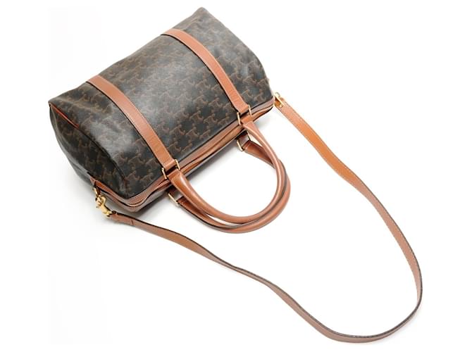 Céline Borsa Boston Celine Macadam Marrone - vista 8