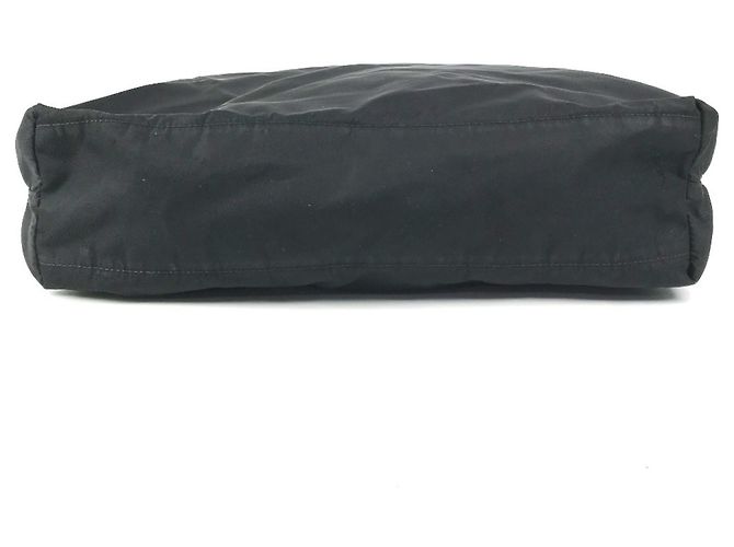 Borsa tote con placca logo triangolo Prada Nero - vista 5