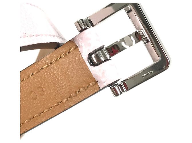 Cinturón con hebilla H en pop ash de Hermès Rosa - vista 6