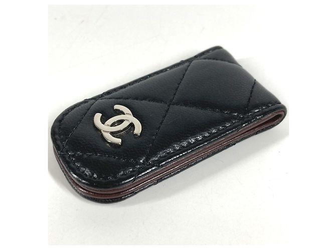Cartera con clip de dinero acolchada Chanel Negro - vista 2