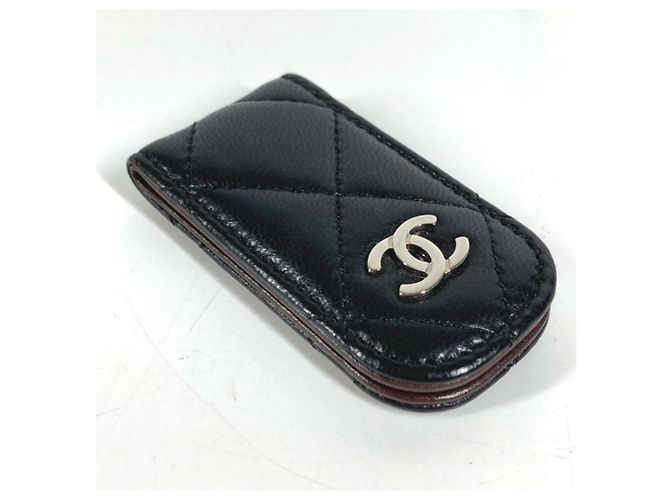 Cartera con clip de dinero acolchada Chanel Negro - vista 5