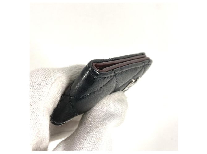Cartera con clip de dinero acolchada Chanel Negro - vista 9