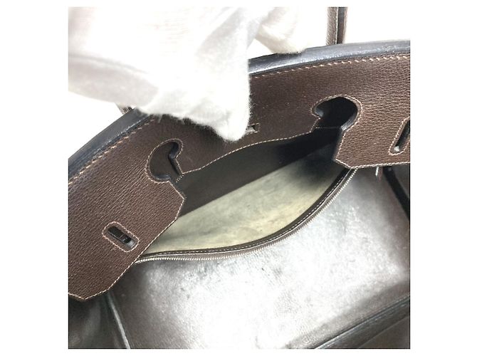 Borsa Tote Hermès Birkin 35 Marrone - vista 10