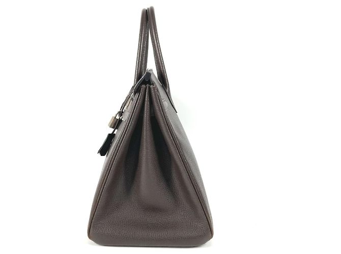 Borsa Tote Hermès Birkin 35 Marrone - vista 15