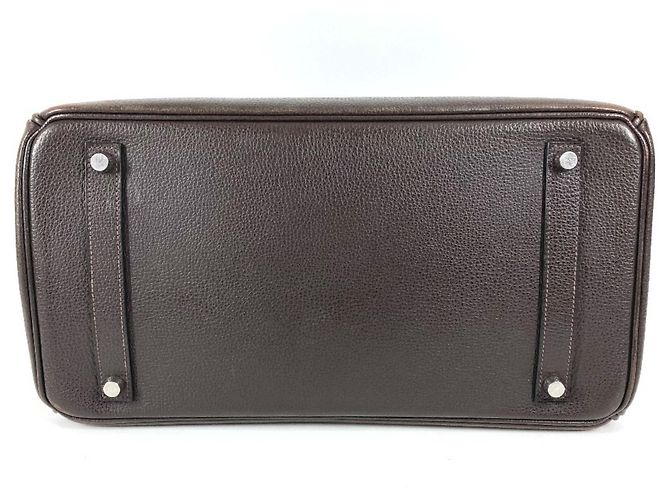 Borsa Tote Hermès Birkin 35 Marrone - vista 17