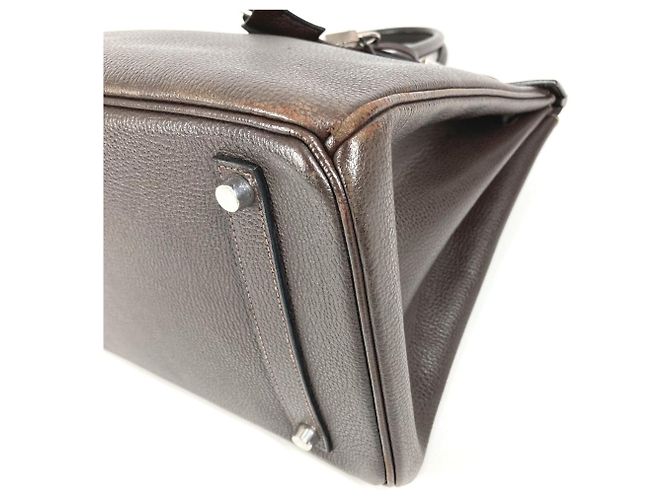 Borsa Tote Hermès Birkin 35 Marrone - vista 18