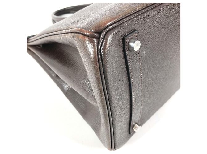 Borsa Tote Hermès Birkin 35 Marrone - vista 2
