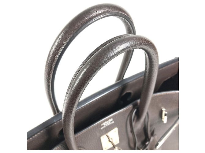 Borsa Tote Hermès Birkin 35 Marrone - vista 4