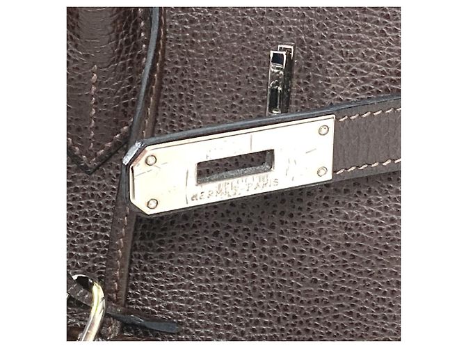 Borsa Tote Hermès Birkin 35 Marrone - vista 5
