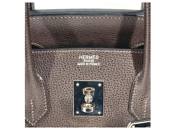 Borsa Tote Hermès Birkin 35 Marrone - vista 7