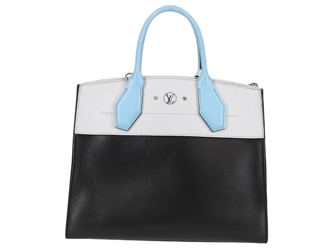 Borsa City Steamer in pelle MM Louis Vuitton Nero - vista 2
