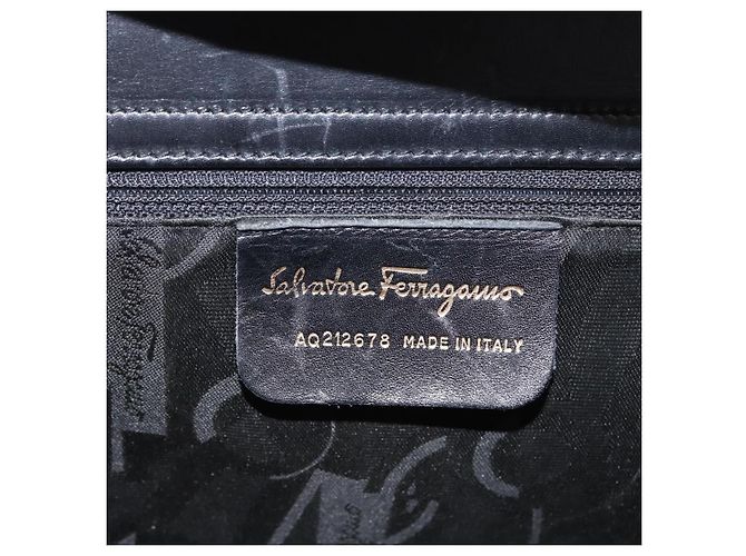 Salvatore Ferragamo Gancini Leather Nero - vista 6