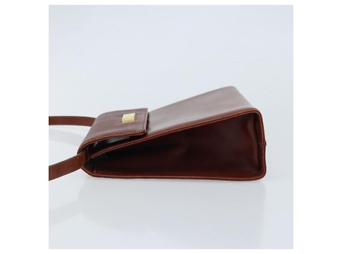 Salvatore Ferragamo Gancini Leather Marrone - vista 4