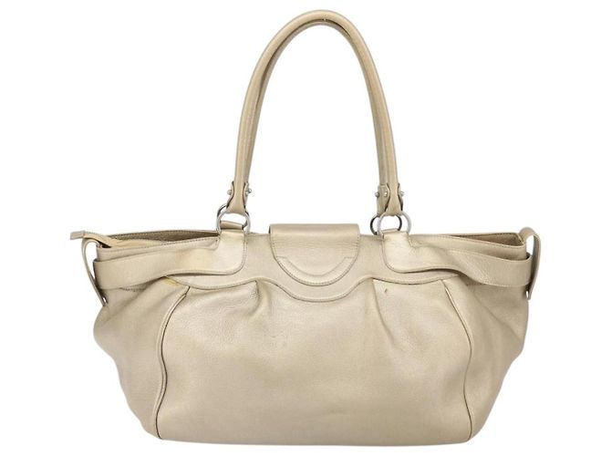 Borsa Gancini in pelle Salvatore Ferragamo D'oro - vista 2