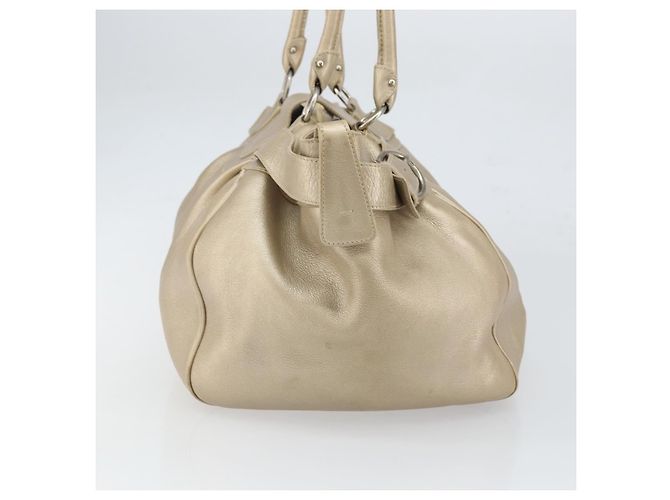 Borsa Gancini in pelle Salvatore Ferragamo D'oro - vista 3