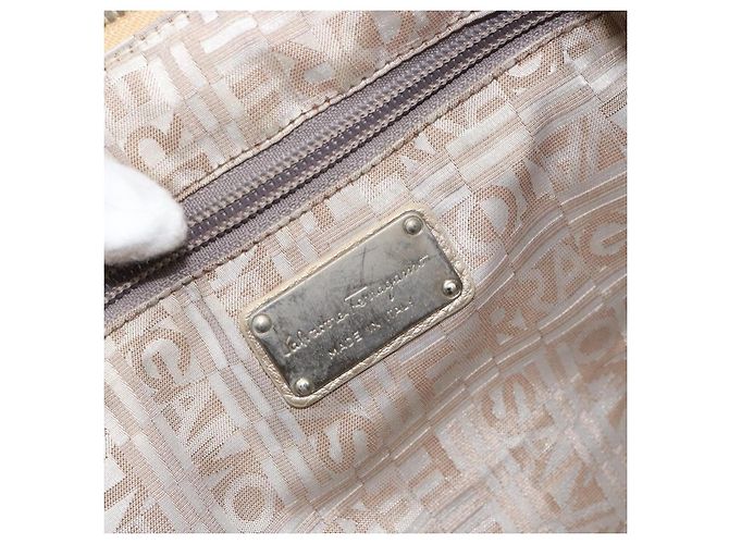 Borsa Gancini in pelle Salvatore Ferragamo D'oro - vista 6