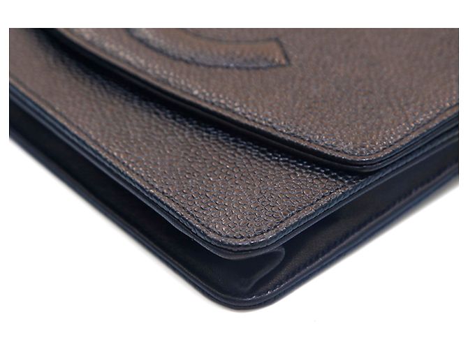 Borsa a spalla in pelle caviar nera Chanel con catena Nero - vista 6
