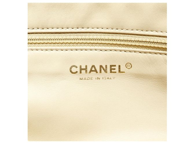 Bolso de mano de ante de cordero marfil con marca Coco CHANEL Beige - vista 10