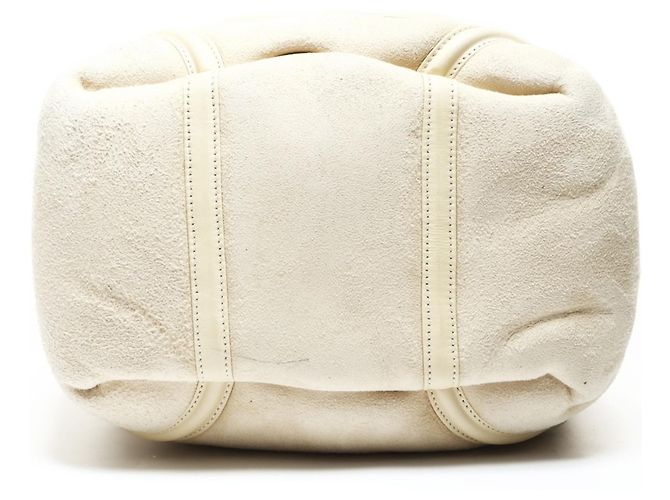 Bolso de mano de ante de cordero marfil con marca Coco CHANEL Beige - vista 7