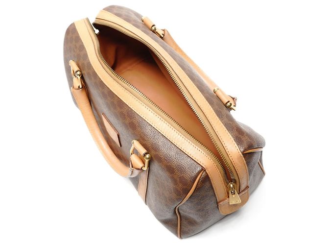 Céline Borsa Boston Macadam Celine in marrone - vista 10