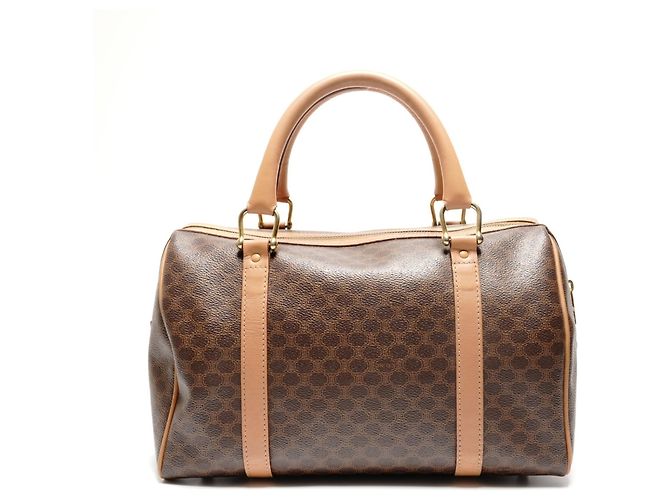 Céline Borsa Boston Macadam Celine in marrone - vista 2