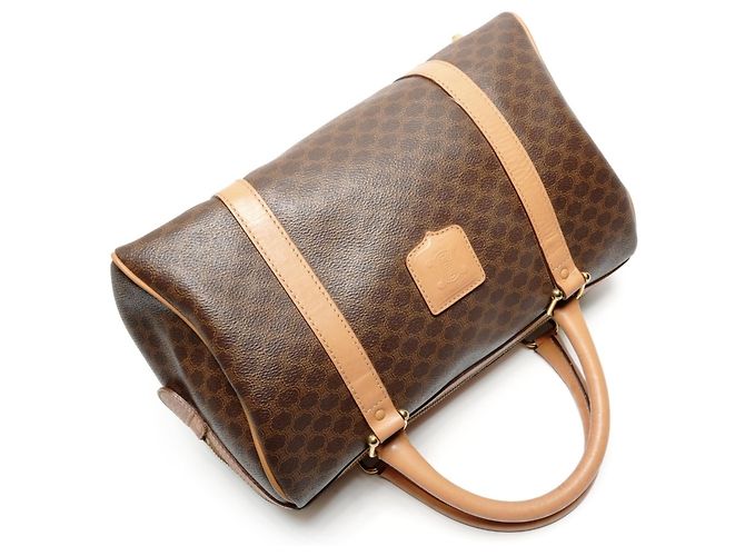 Céline Borsa Boston Macadam Celine in marrone - vista 8