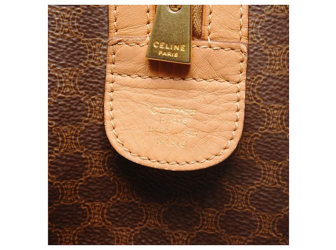 Céline Borsa Boston Macadam Celine in marrone - vista 9