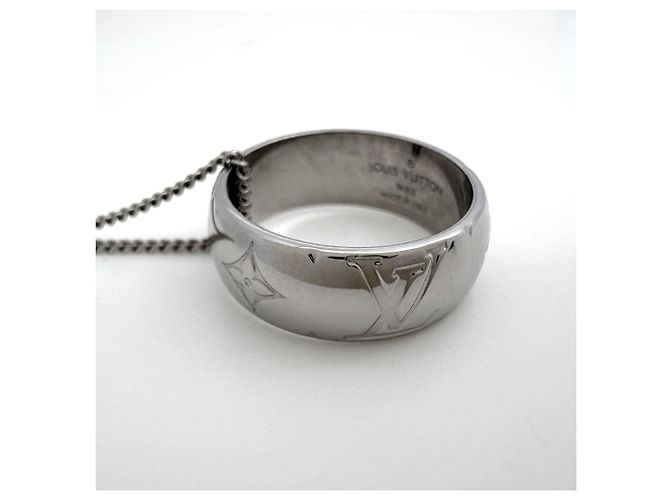 Monogramm Ring Halskette von Louis Vuitton Silber - Ansicht 3