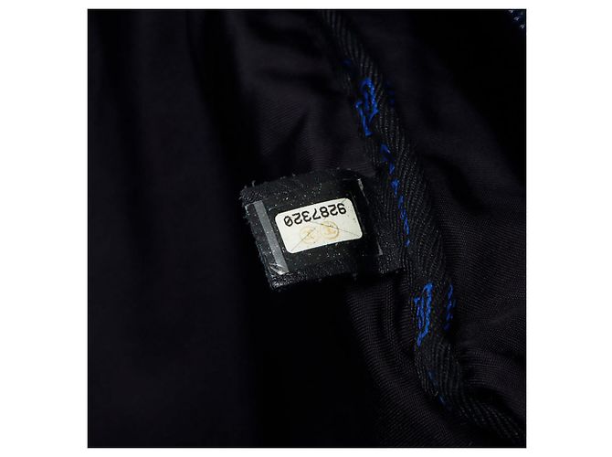 Borsa a spalla Chanel Sport Line blu navy - vista 10