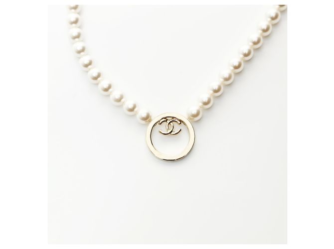 Timeless Collar de perlas Coco Mark B24C 2024 de Chanel Blanco - vista 3
