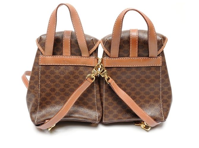 Céline Celine Macadam Zwillingsrucksack Braun - Ansicht 2