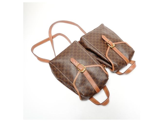 Céline Celine Macadam Zwillingsrucksack Braun - Ansicht 8