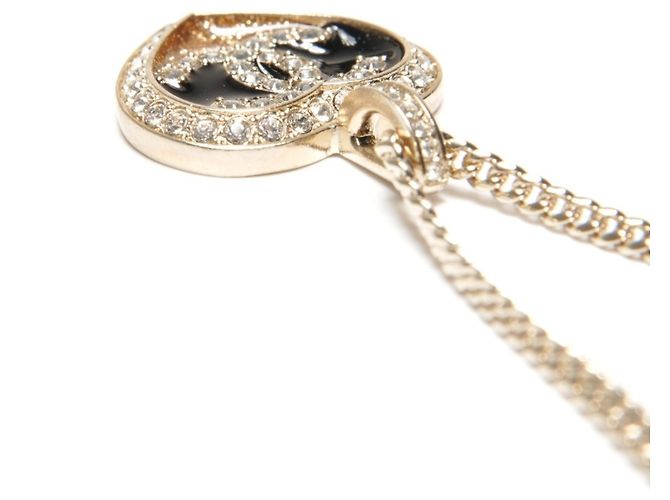 Collana con cuore in strass e logo Coco C23B di Chanel D'oro - vista 5