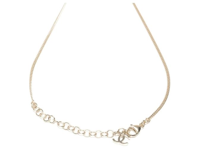 Collana con cuore in strass e logo Coco C23B di Chanel D'oro - vista 7