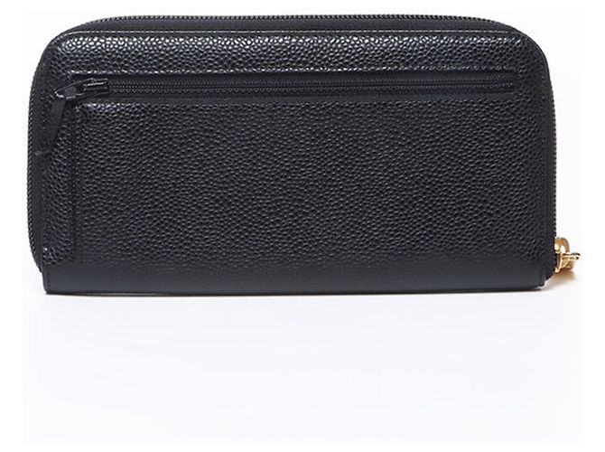 Timeless CHANEL Cartera Larga de Cuero Caviar Coco Mark Negro - vista 2