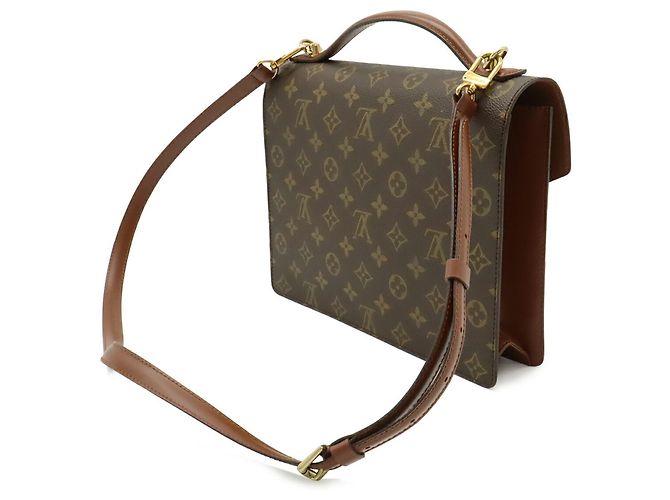 Borsa Monceau 28 Monogramma Louis Vuitton Marrone - vista 3