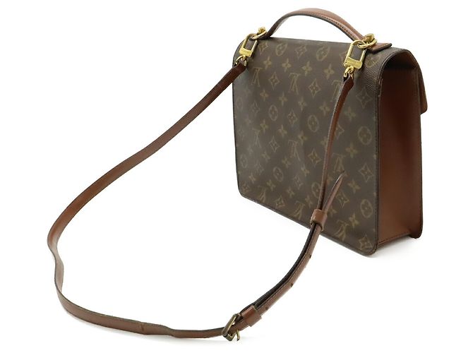 Borsa Monceau 28 Monogramma Louis Vuitton Marrone - vista 3